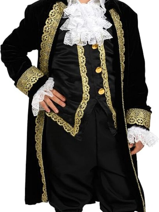 Dress Up America Other - 5PC ALEXANDER HAMILTON Dress Up America Colonial REVOLUTION Costume M 8-10